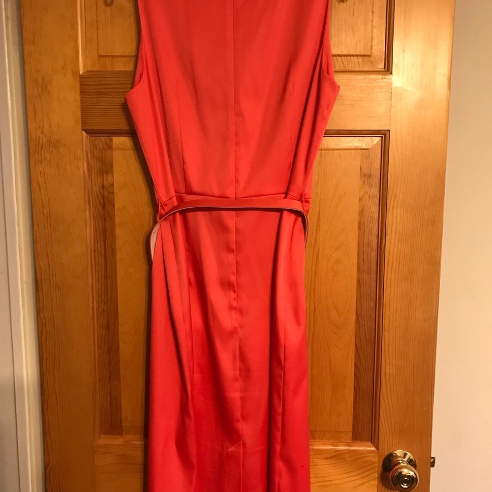 Shimmer in tangerine dress